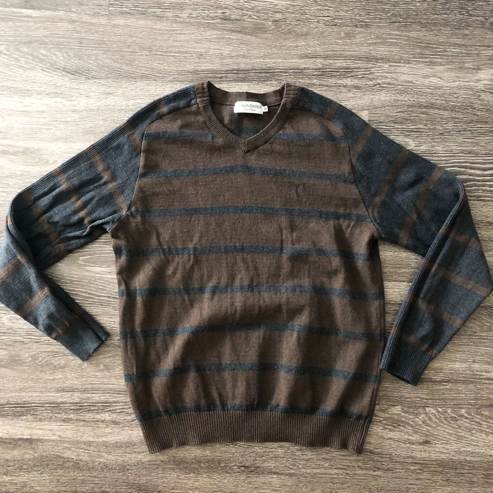 Yves Saint Laurent Men's Striped Sweater